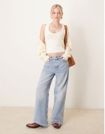 clean slate ribbed tank top in ecru