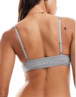 Inez soft scoop bra in grey